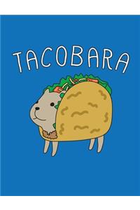 Tacobara: Cute Lined Notebook