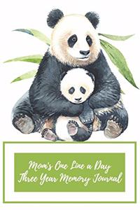 Mom's One Line a Day Three Year Memory Journal