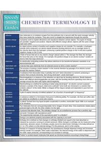 Chemistry Terminology II (Speedy Study Guides)