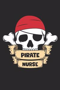 Nurse Halloween Notebook - Pirate Nurse Journal - Halloween Gift for Nurse - Nurse Diary - Pirate Costume Accessories
