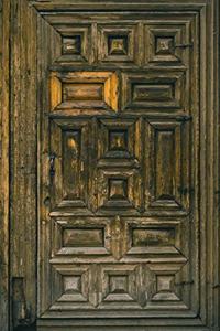 Carved Wooden Door Journal
