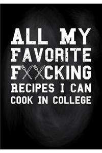 All My Favorite F**cking Recipes I Can Cook in College
