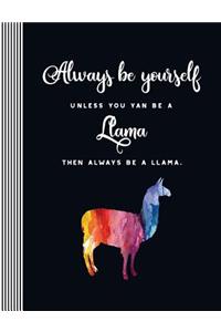 Always Be Yourself Unless You Can Be A Llama Then Always Be A Llama