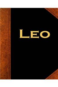 Leo Zodiac Horoscope Vintage School Composition Book 130 Pages