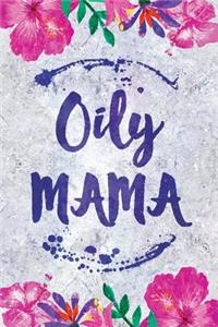 Oily Mama: Wide Lined Essential Oils Notebook Floral Pink