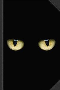Creepy Cat Eyes Journal Notebook