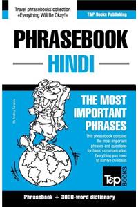 English-Hindi phrasebook and 3000-word topical vocabulary