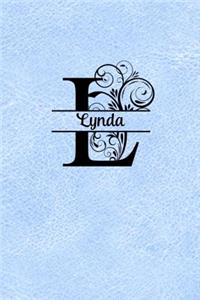 Split Letter Personalized Name Journal - Lynda