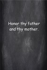 Religious Journal 4th Commandment Chalkboard Style