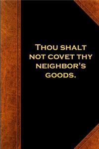 Religious Journal 10th Commandment Vintage Style Traditional
