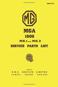 Mg Parts Catalogue: Mg Mga 1600 & Mk 2