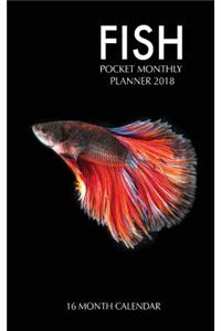 Fish Pocket Monthly Planner 2018