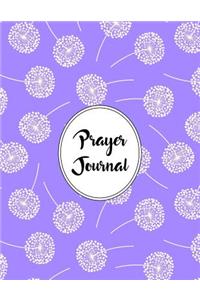 Prayer Journal Notebook Dandelions Pattern 5