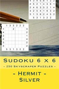 Sudoku 6 X 6 - 250 Skyscraper Puzzles - Hermit - Silver