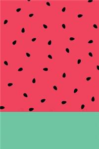 Watermelon Bullet Journal: Tropical Print 6x9 Dot Grid Notebook