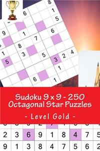 Sudoku 9 X 9 - 250 Octagonal Star Puzzles - Level Gold