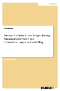 Business Analytics in der Budgetplanung. Anwendungsbereiche und Herausforderungen im Controlling