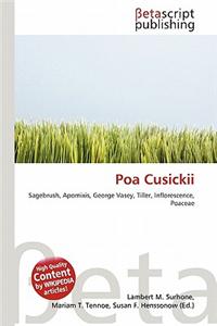 Poa Cusickii