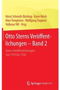 Otto Sterns Veröffentlichungen – Band 2
