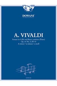 Sonata for Cello and BC Op.14 No.3,RV43 in a minor