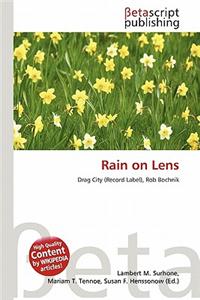Rain on Lens