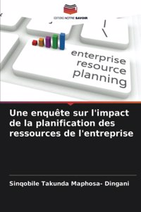 enquête sur l'impact de la planification des ressources de l'entreprise