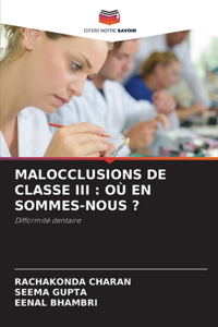 Malocclusions de Classe III