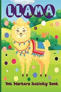 Llama Dot Markers Activity Book