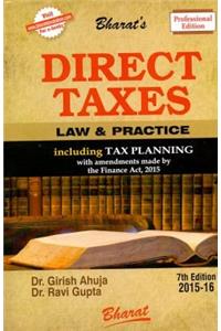 DIRECT TAXES Law & Practice Including Tax Planning (Professional Edition)