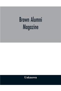 Brown alumni magazine