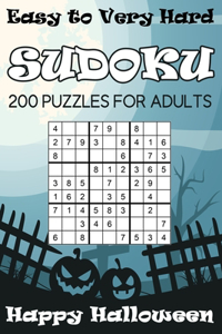 Easy to Very Hard Sudoku Happy Halloween