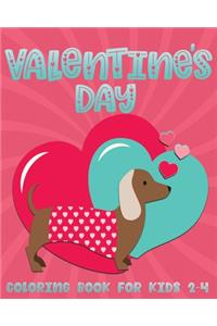 Valentine's Day Coloring Book for Kids 2-4