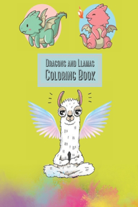 Dragons And Llamas Coloring Book