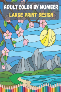 Adult Color By Number - Large Print Design