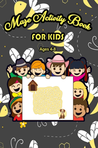 Maze Activity Book for Kids Ages 4-8