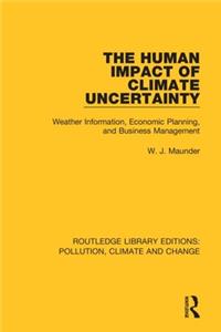 Human Impact of Climate Uncertainty