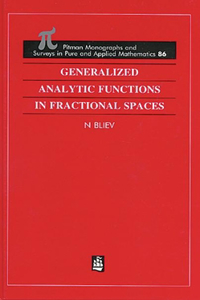 Generalized Analytic Functions in Fractional Spaces