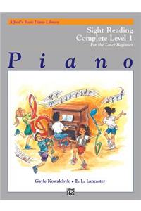 Alfred's Basic Piano Library Sight Reading Book 1