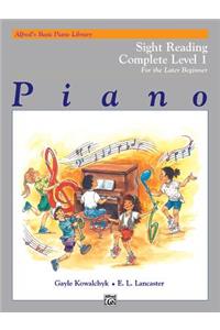 Alfred's Basic Piano Library Sight Reading Book Complete, Bk 1