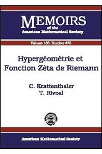 Hypergeometrie et Fonction Zeta de Riemann