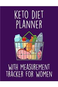 Keto Diet Planner With Measurement Tracker For Women