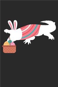 Easter Notebook - Easter Crocodile Crocodile Journal - Easter Gift for Animal Lover - Crocodile Diary
