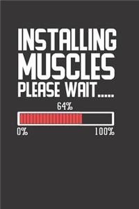 Gym Workout Muscles Notebook Journal