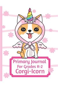 Primary Journal For Grades K-2 Corgi - Icorn