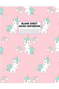 Blank Sheet Music Notebook