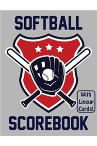 Softball Scorebook With Lineup Cards