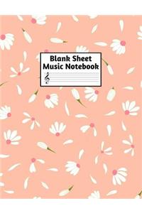 Blank Sheet Music Notebook