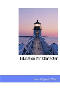 Education for Character
