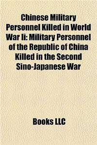 Chinese Military Personnel Killed in World War II