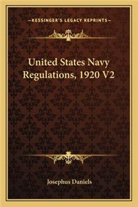 United States Navy Regulations, 1920 V2